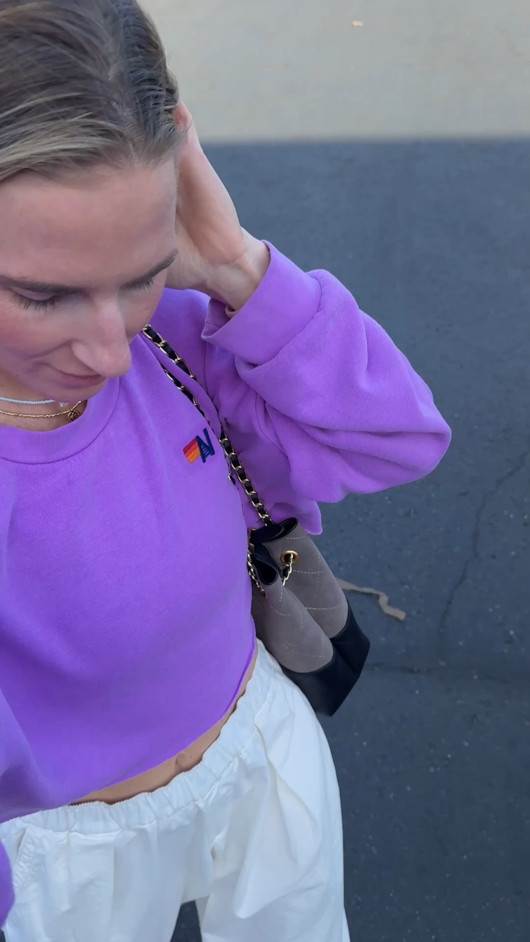 Grocery run! It’s hot outside but cold inside so u always need to dress for two seasons in Arizona. HOT AF and cold Af the grocery stores will be 20 to 30° cooler than outside 

￼ These baggy pants from urban outfitters are my absolute favorite. I love them. I’m wearing a size extra small 120 pounds 5 four and they fit perfectly on me. 

#LTKootd #LTKdayinmylife #LTKgrwm