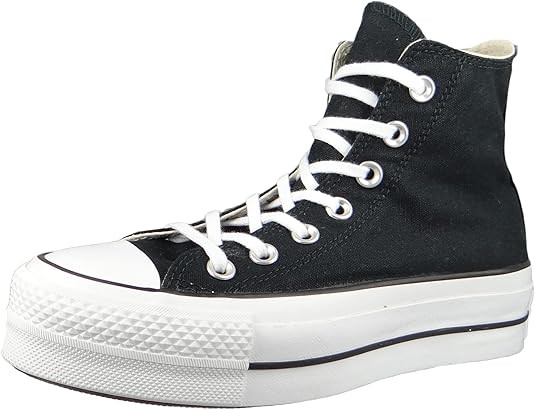 Converse Women's Chuck Taylor All Star Lift High Top Sneakers, Black/White/White, 7 Medium US | Amazon (US)