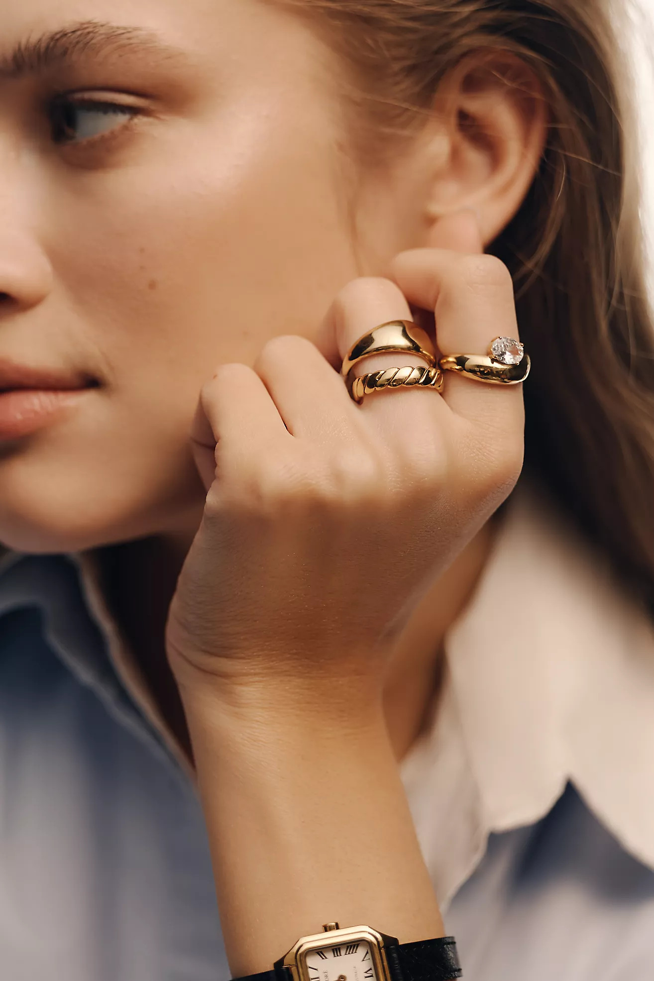 By Anthropologie Perched Crystal Ring | Anthropologie (US)