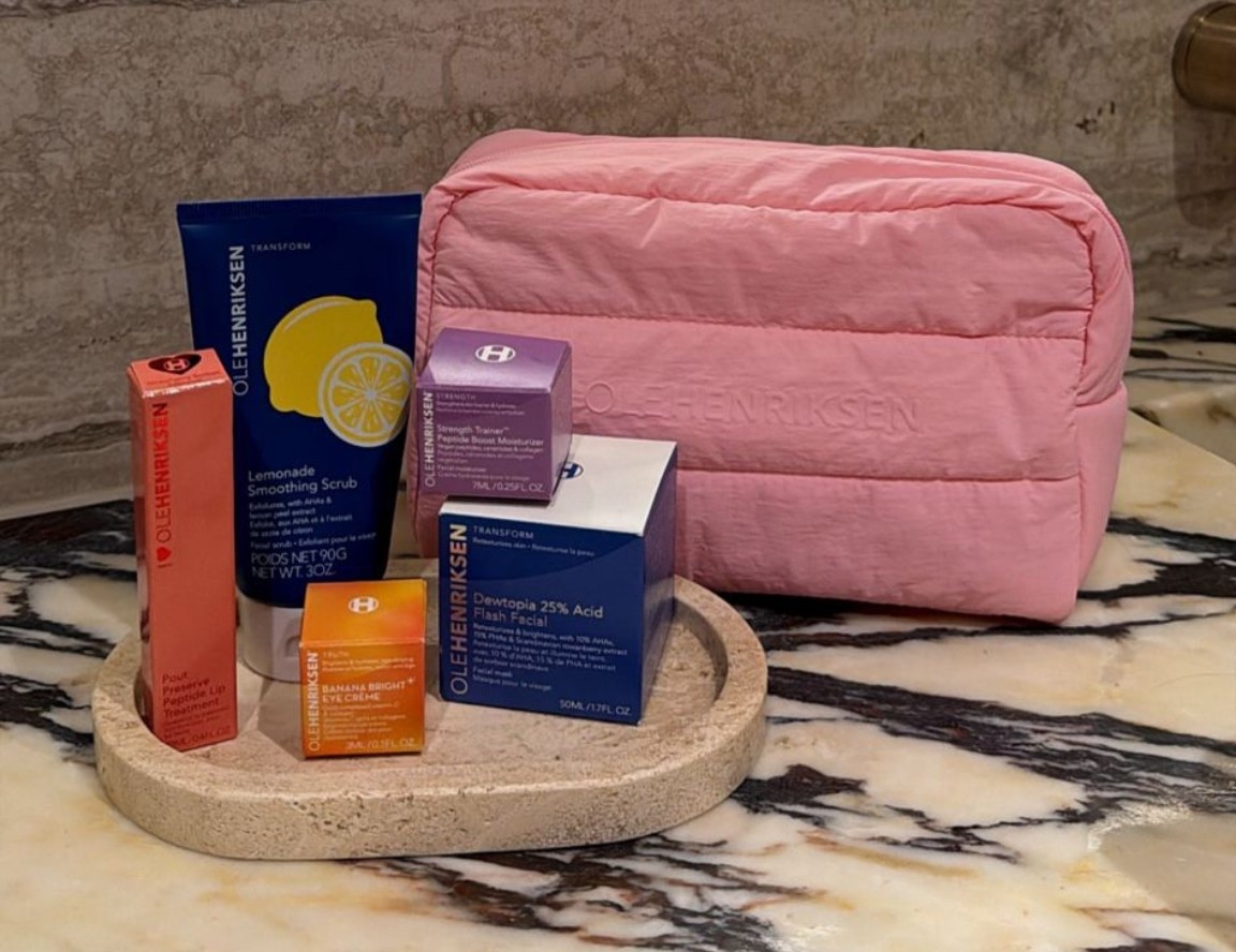 My amazing skincare bundle with Ole Henriksen has been restocked on Look Fantastic!!! £101 worth of products you get for just £65 & the pink cosmetics bag for free! Which I use to travel with ALL the time! In the bundle you get X3 full size products & X2 travel size 👛🩷


#LTKuk #LTKbeauty #LTKtravel