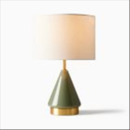 Metalized Glass USB Table Lamp