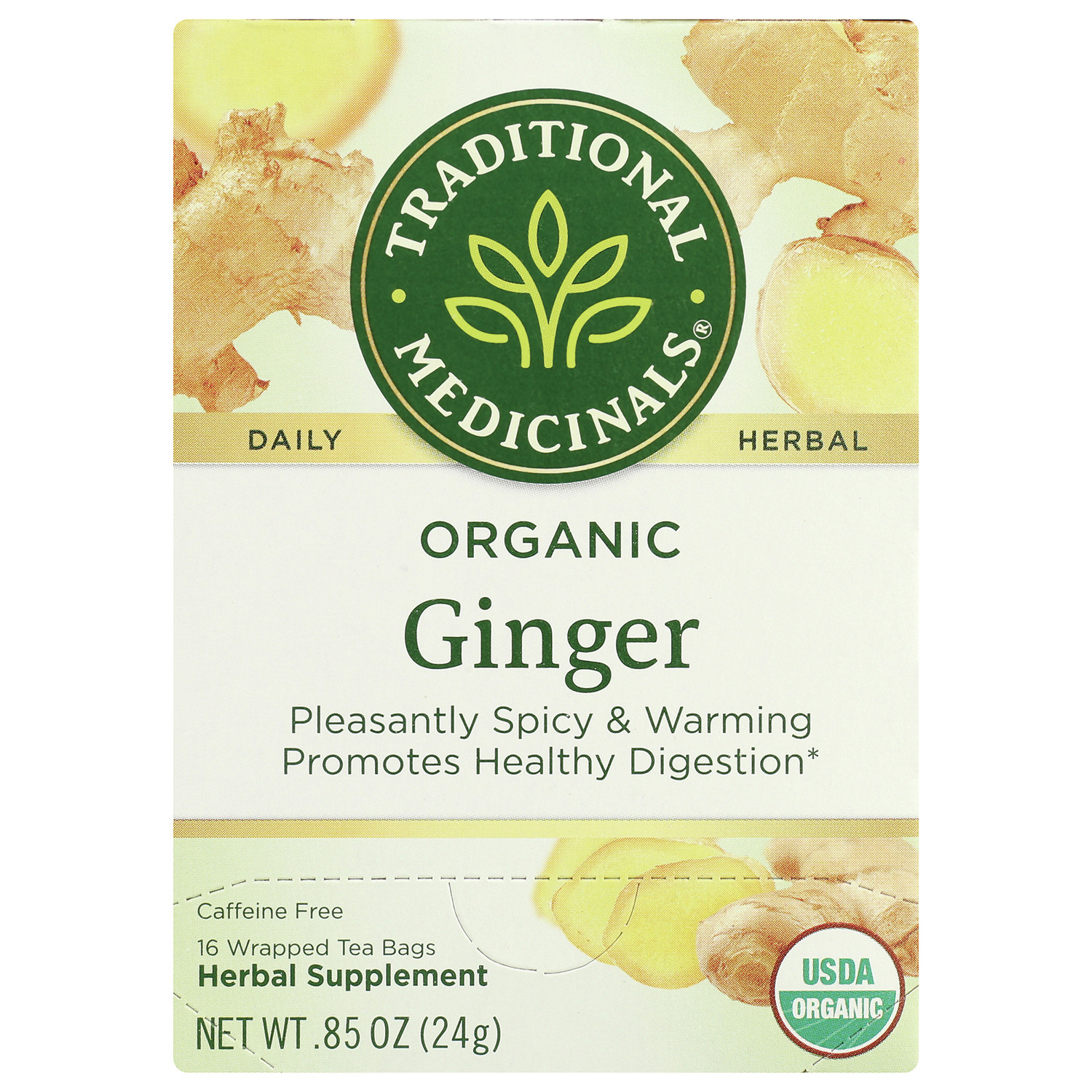 Traditional Medicinals Organic Ginger Tea | 16 Bags | Swanson