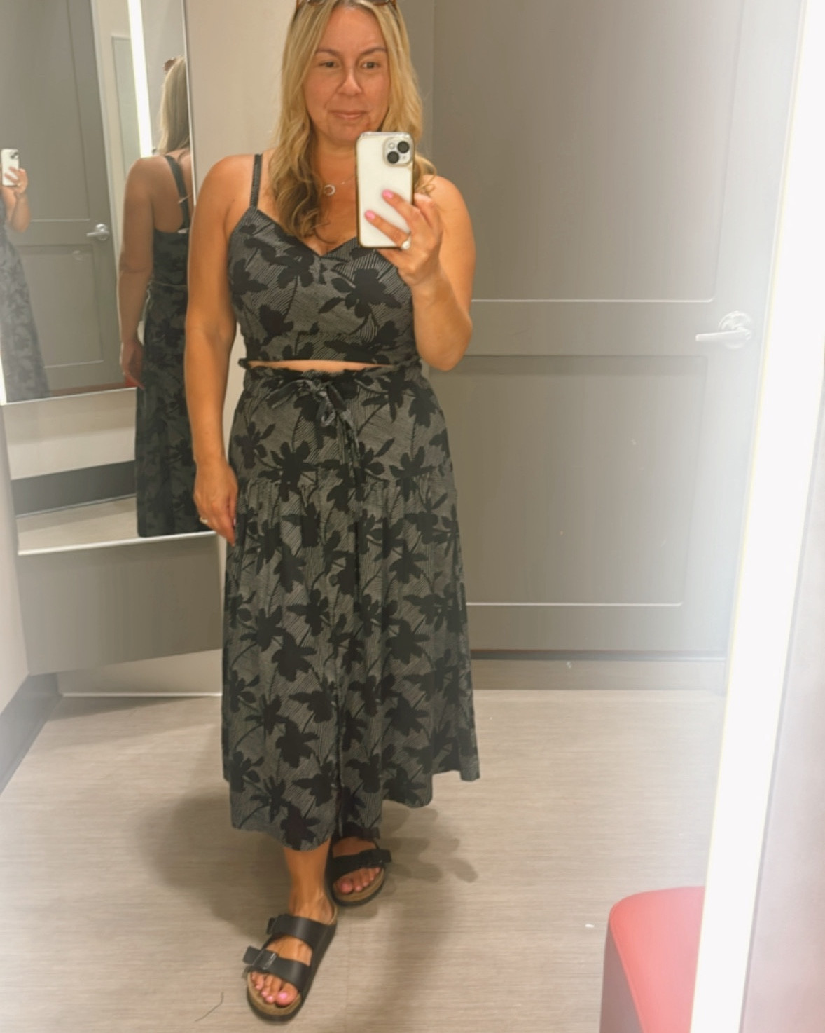 Adorable 2pc summer set I’m wearing a small in the skirt and medium in the top. 

#LTKMidsize #LTKSummerSales #LTKOver40