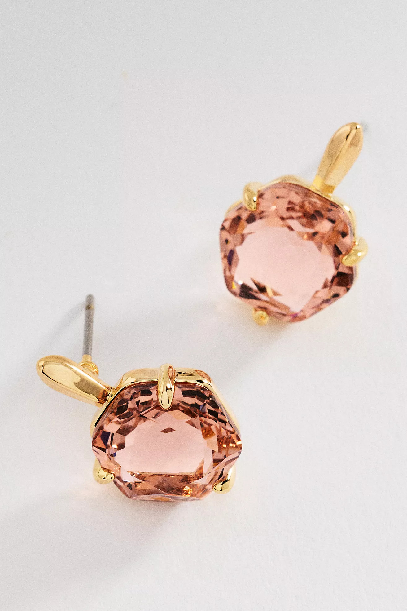 Hexagon Stone Post Earrings | Anthropologie (US)