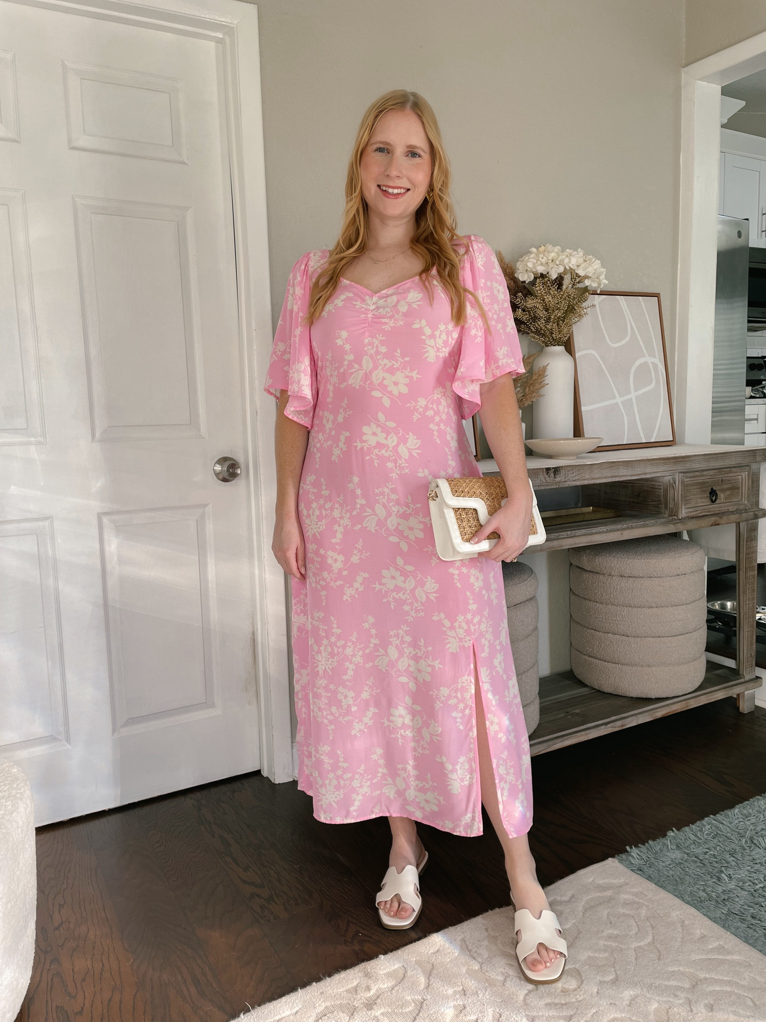 Women's Crepe Flutter Short Sleeve Midi Dress - A New Day™ (size medium ) // Valentine’s Day dress , Valentine’s Day outfit , target dress, affordable by amanda 

#LTKfindsunder50 #LTKmidsize #LTKSeasonal