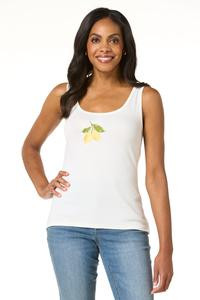 Cato Fashions | Cato Embroidered Lemon Tank | Cato Fashions
