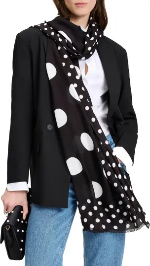 Kate Spade New York breezy dot oblong scarf | Nordstrom | Nordstrom