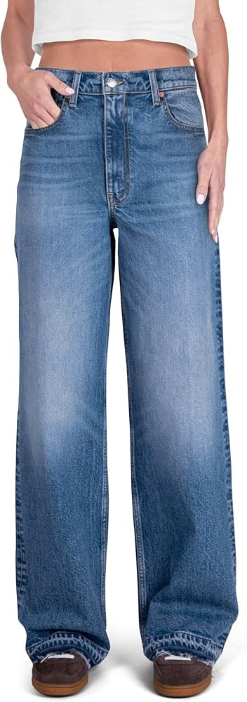 CAKE THE LABEL Women High Rise Loose Straight Jeans Wide Leg Pants | Amazon (US)