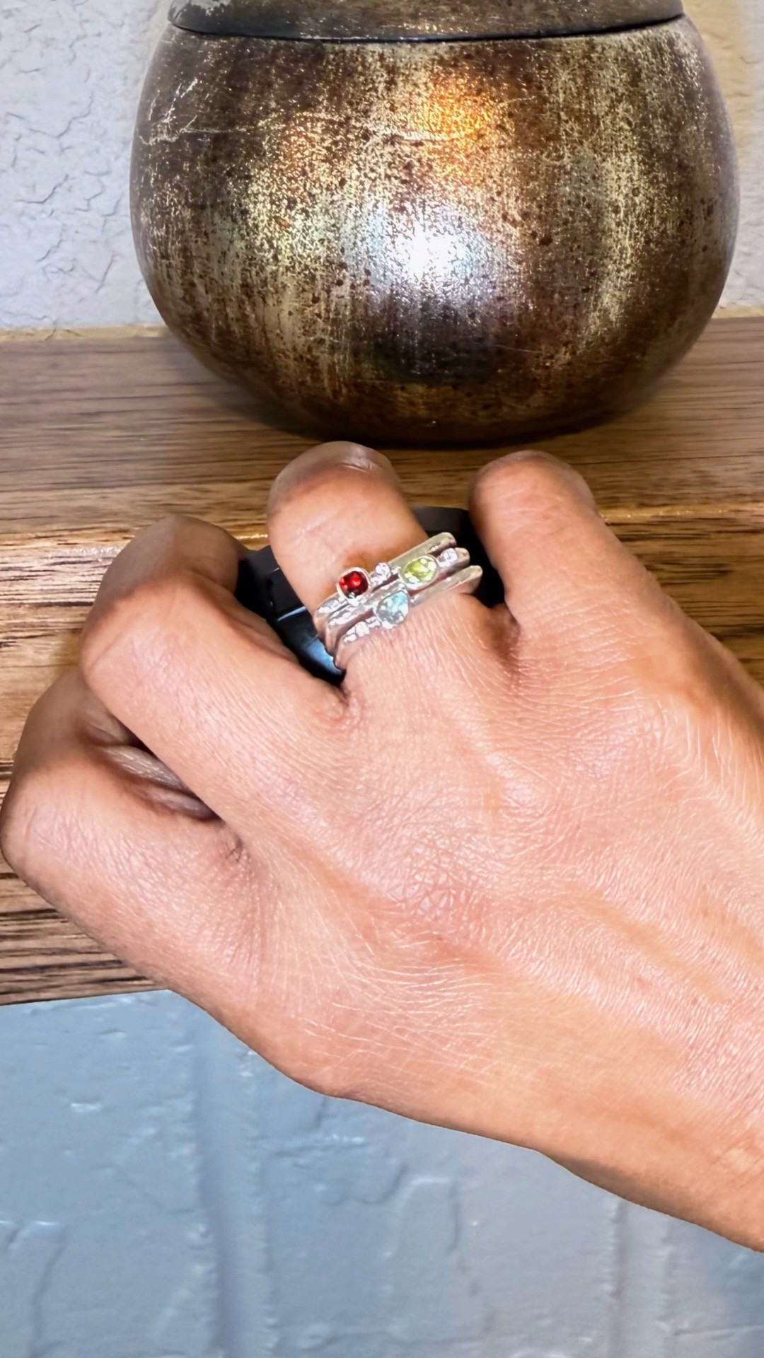Stackable puzzle ring in silver and 18k Gold Vermeil 
Select birthstones, mix the metals if you’d like.

#LTKMothersDay #LTKmomlife
