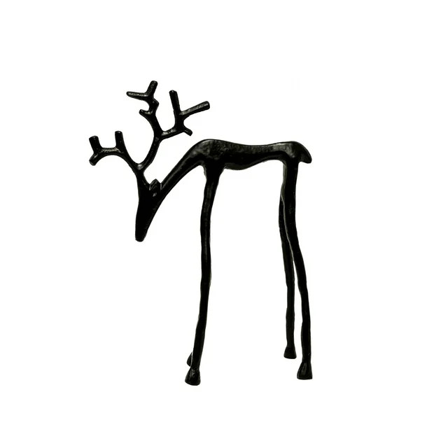 Holiday Time Black Metal Deer Christmas Tabletop Decor, 10 in, by Holiday Time (No ratings yet)  ... | Walmart (US)