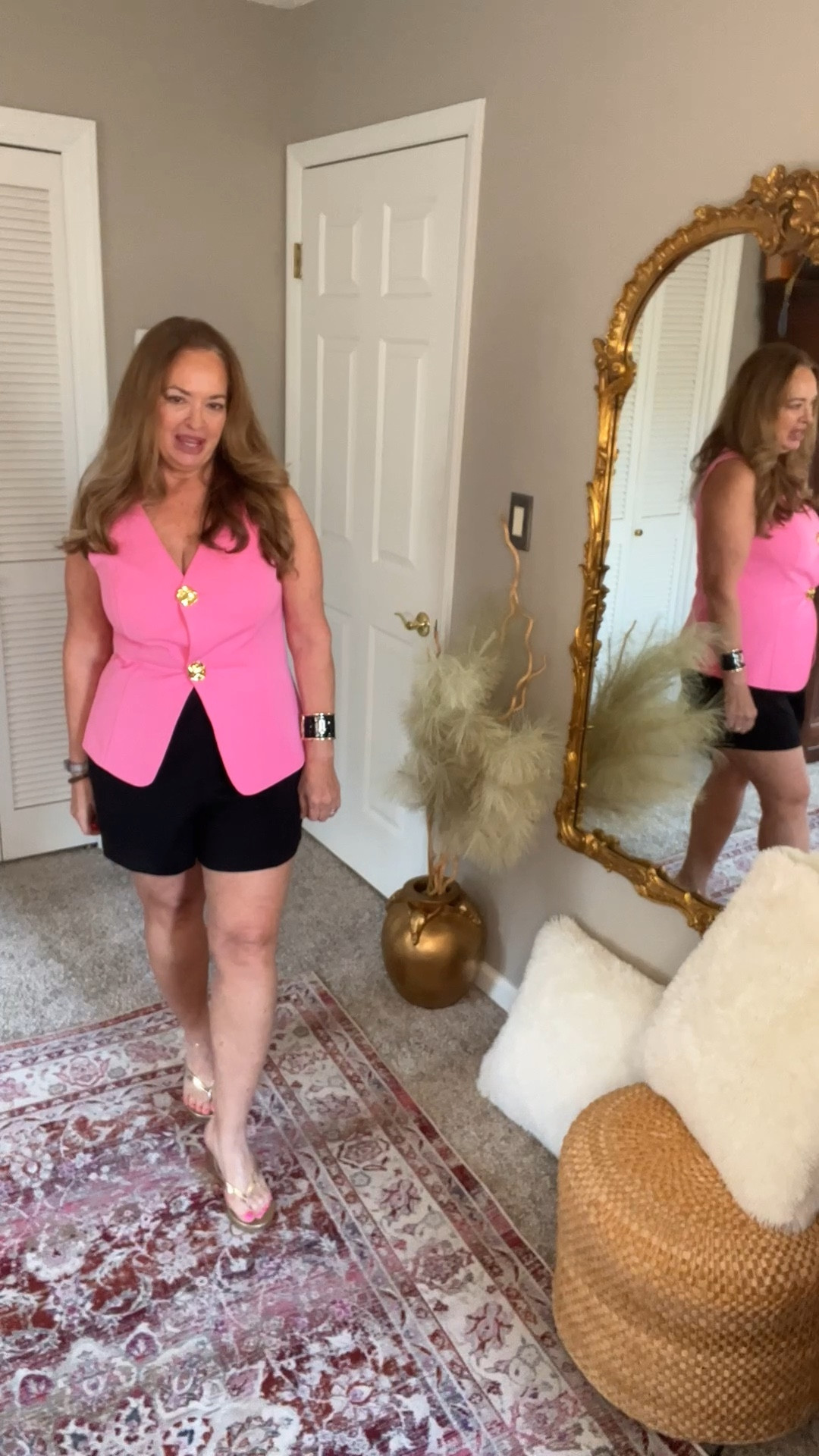 Barbie pink vest screams Springtime.
A very versatile flattering silhouette. It can be worn with or without a shirt. 

#LTKgrwm #LTKWorkwear #LTKootd