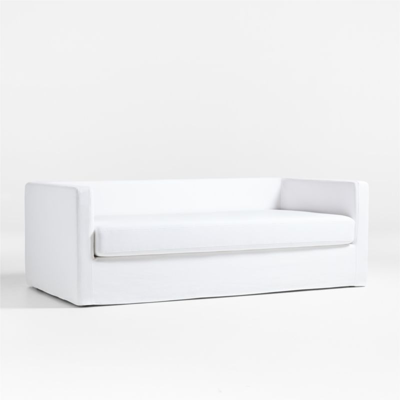 Ever Slipcovered White Daybed Frame & Mattress Cover by Leanne Ford + Reviews | Crate & Kids | Crate & Barrel
