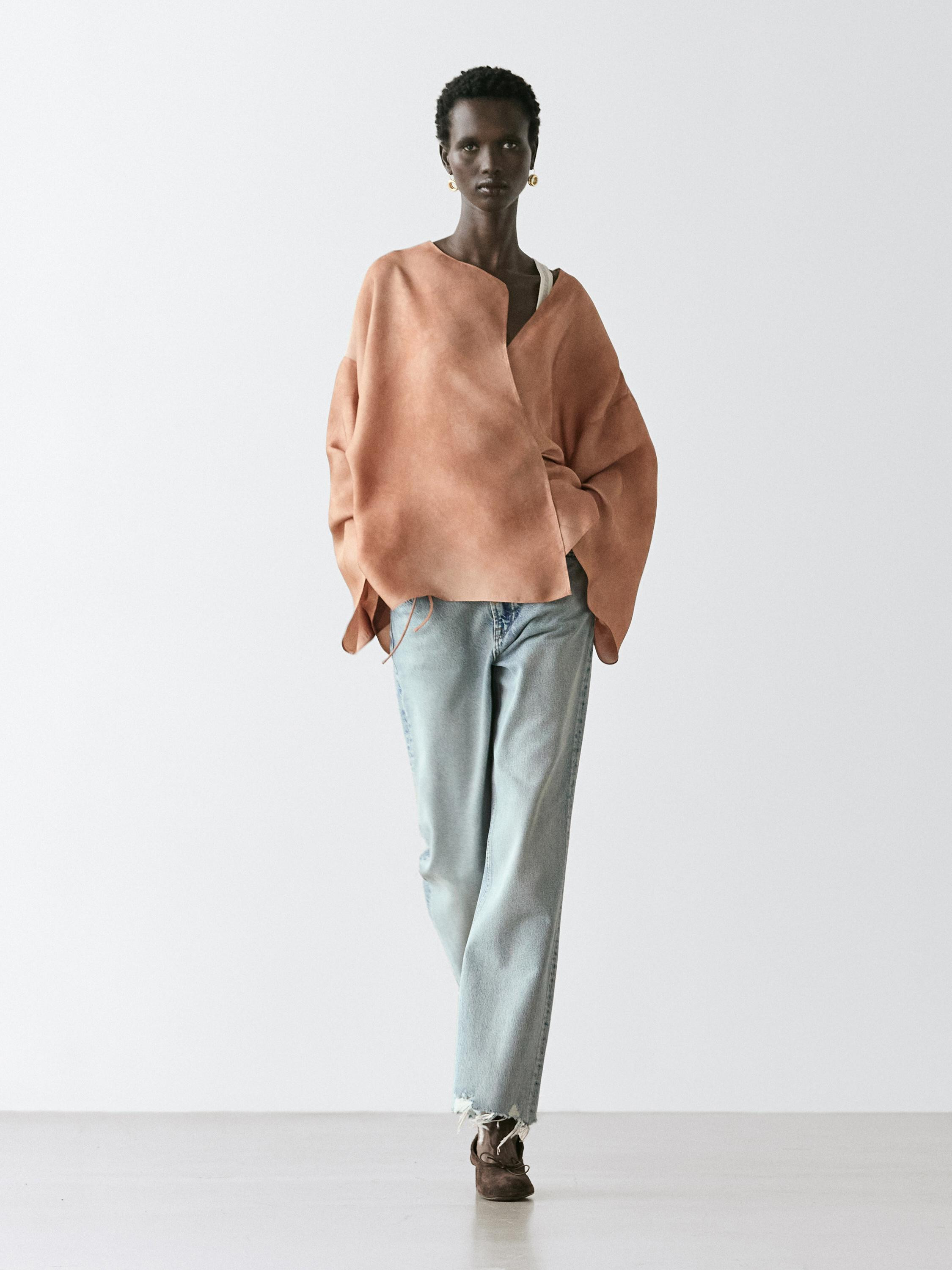 Fließende Wickelbluse | Massimo Dutti DE