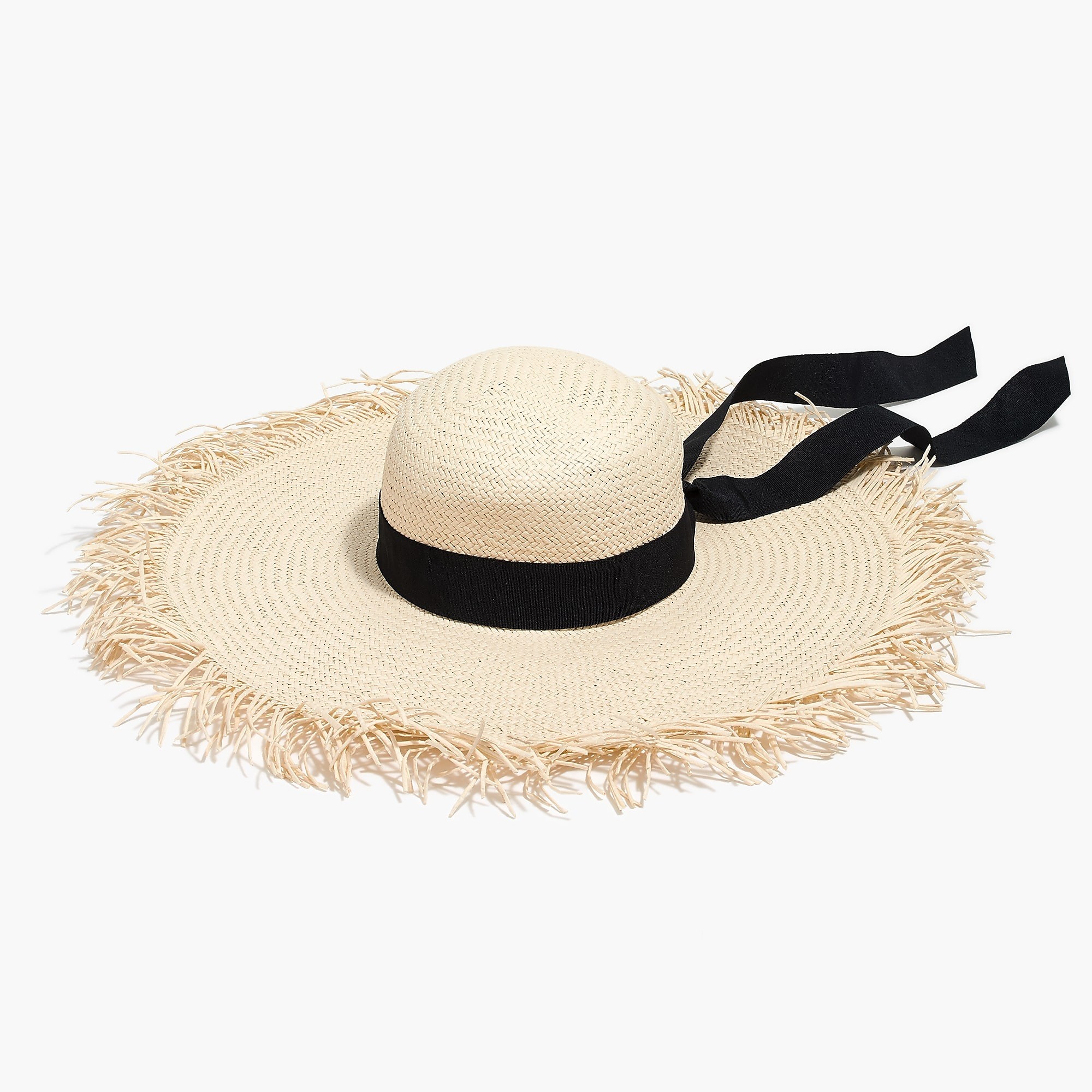 Raw-edge straw hat | J.Crew Factory