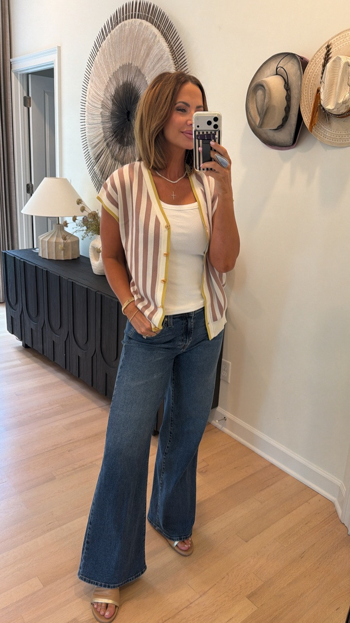 amazon vest and tank. avara jeans. code betsy15 works for first time customers for avara. code betsy for goldie lew. try code take20 for electric picks. ♥️

#LTKootd #LTKSaleAlert #LTKBeauty
