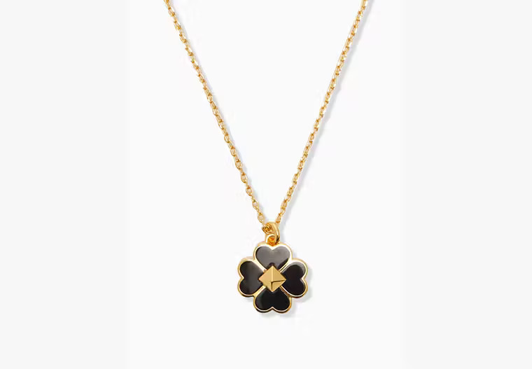Spades & Studs Enamel Mini Pendant | Kate Spade Outlet
