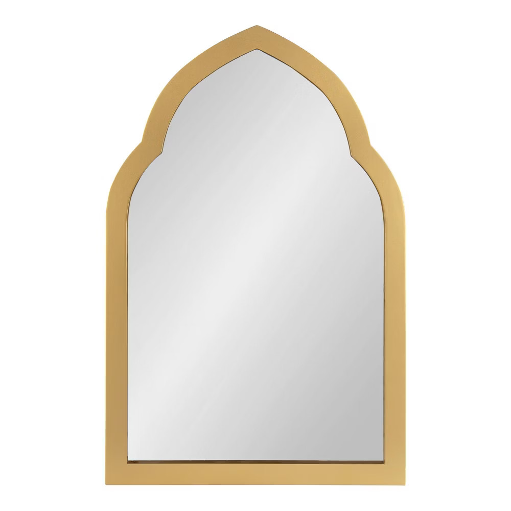 20"" x 30"" Eileen Arch Wall Mirror Gold - Kate & Laurel All Things Decor | Target