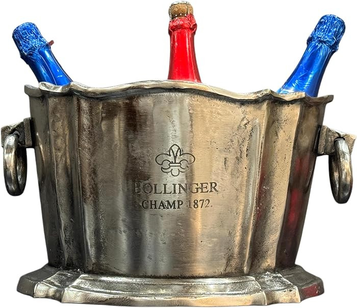 Wine Cooler Nickel | Duty Free | Ice Bucket Nickel | Champagne Cooler | Barware | Bar Decorative ... | Amazon (US)