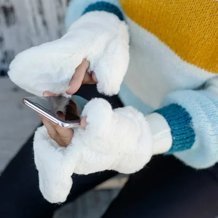 CC Faux Fur Touchscreen Accessible Mittens | Walmart (US)
