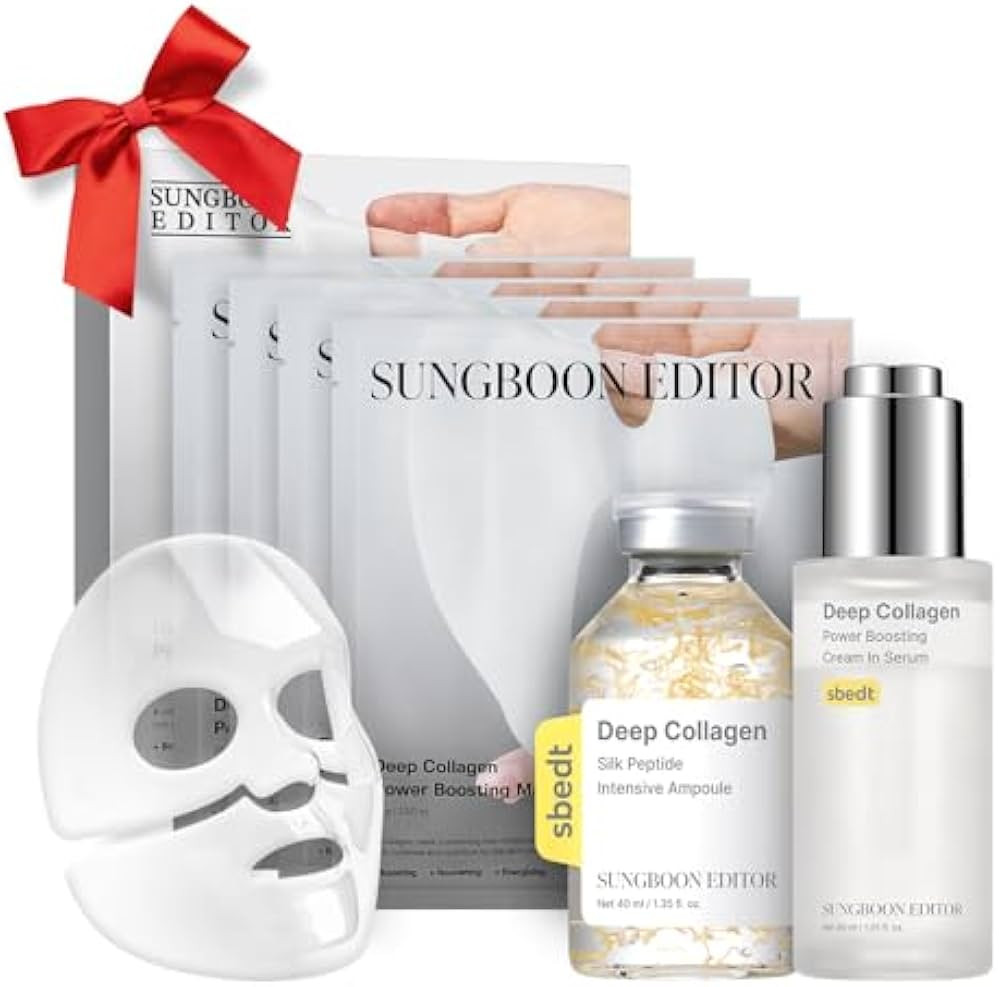 SUNGBOON EDITOR Triple Collagen & Peptide Glow Set l Deep Collagen Serum & Deep Collagen Silk Pep... | Amazon (US)