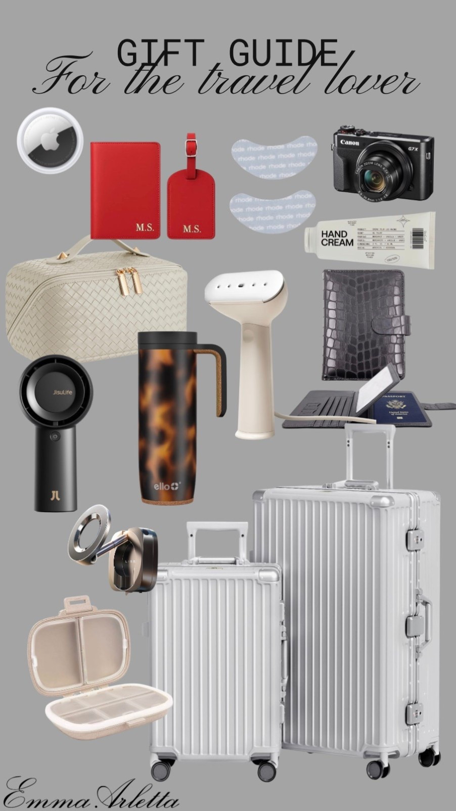 gift guide for the travel lover ☁️

Gift guide, travel, travel essentials, gifts for her

#LTKTravel #LTKGiftGuide #LTKHoliday