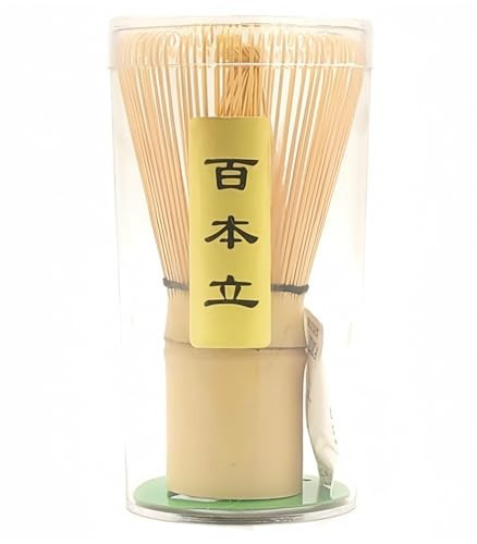 Matcha Whisk - Bamboo Whisk for Matcha Powder, Handcrafted Organic Traditional Japanese Chasen, 100-Prong Matcha Stirrer Wisk Mixer Brush for Authentic Tea Preparation | Amazon (US)