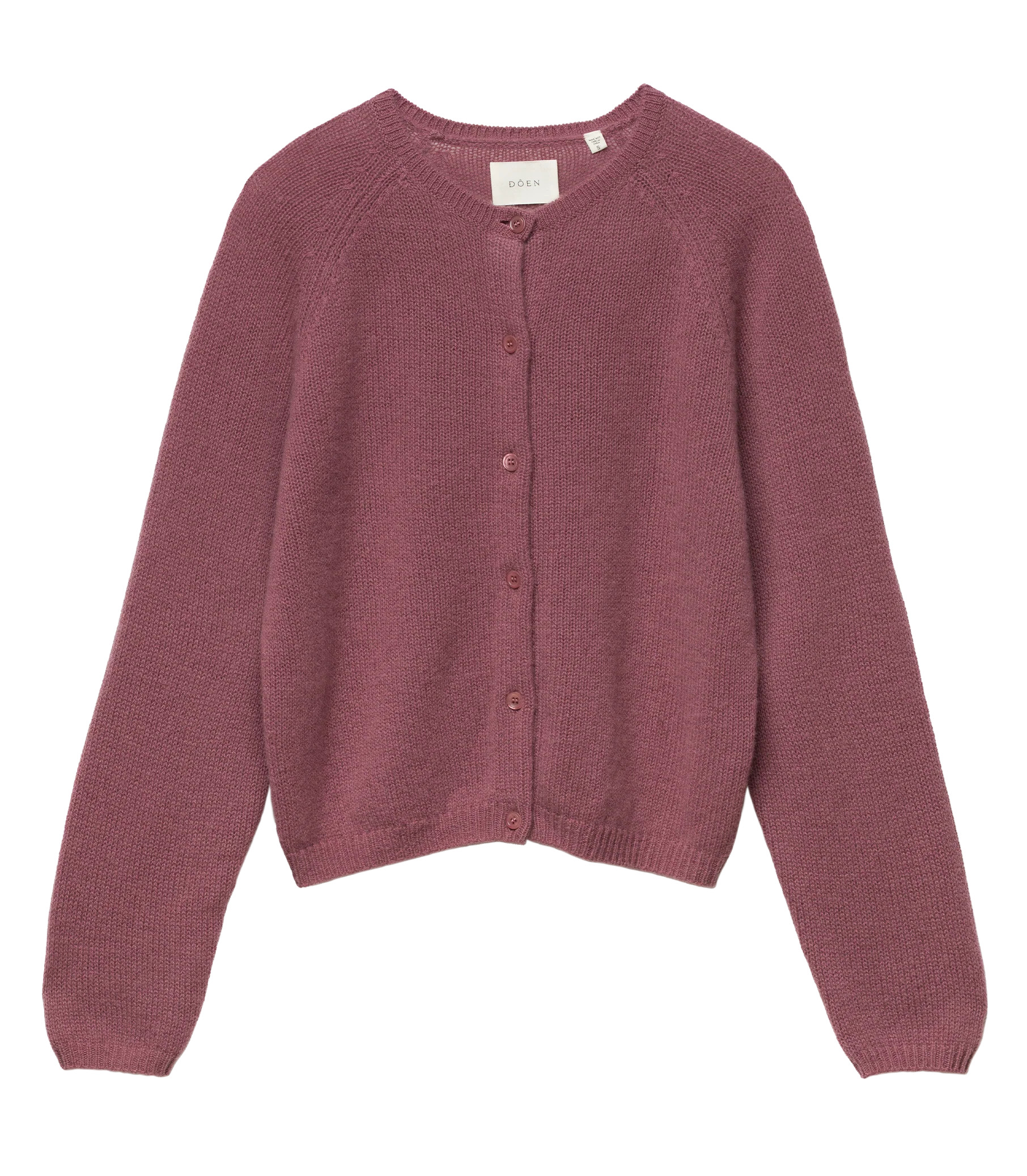 Peroline Cashmere Cardigan - Rose Mauve | DÔEN | DOEN