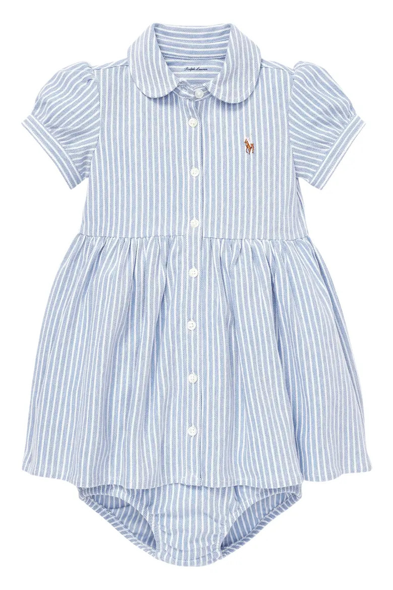 Oxford Stripe Piqué Dress & Bloomers (Women) | Nordstrom | Nordstrom