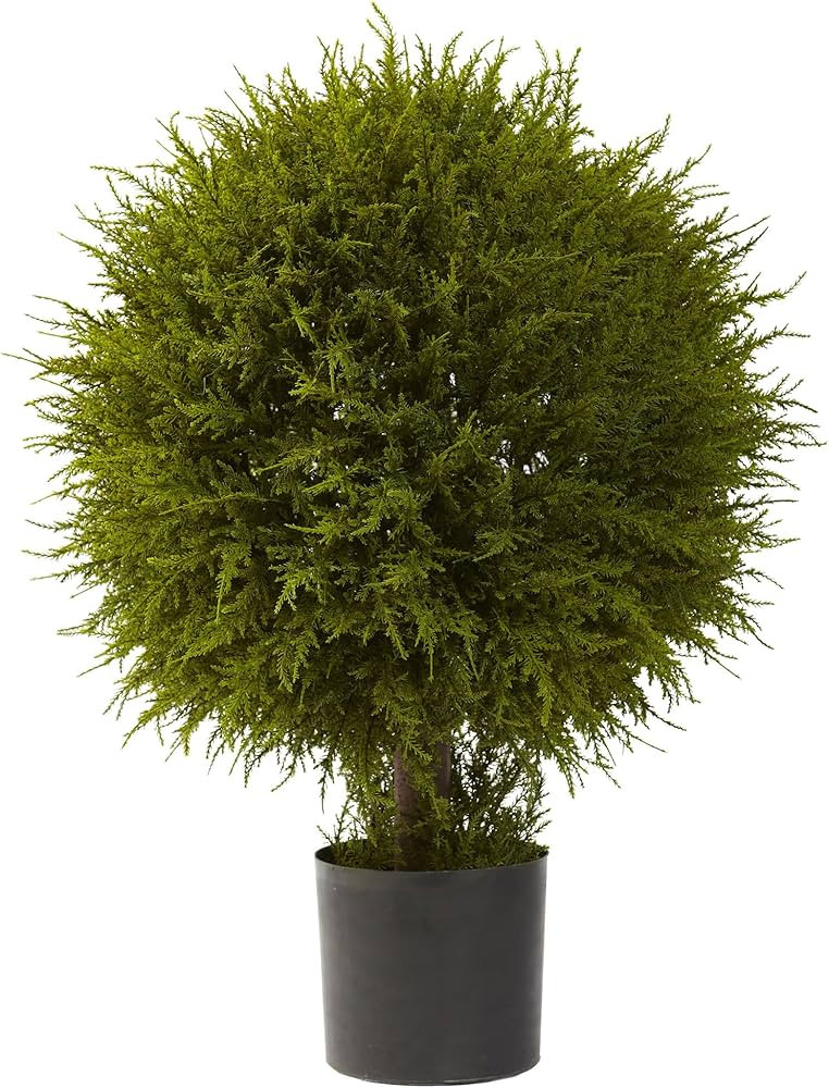 Nearly Natural 5918 Cedar Ball Topiary, 32-Inch, Green | Amazon (US)