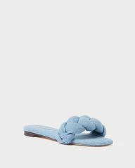 Joanna Blue Denim Braided Sandal | Loeffler Randall