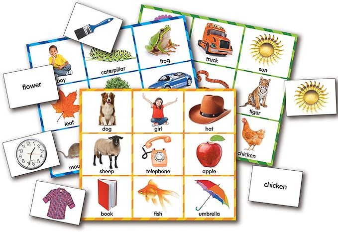 The Learning Journey: Match It! Bingo - Picture Word - Reading Game for Preschool and Kindergarte... | Amazon (US)