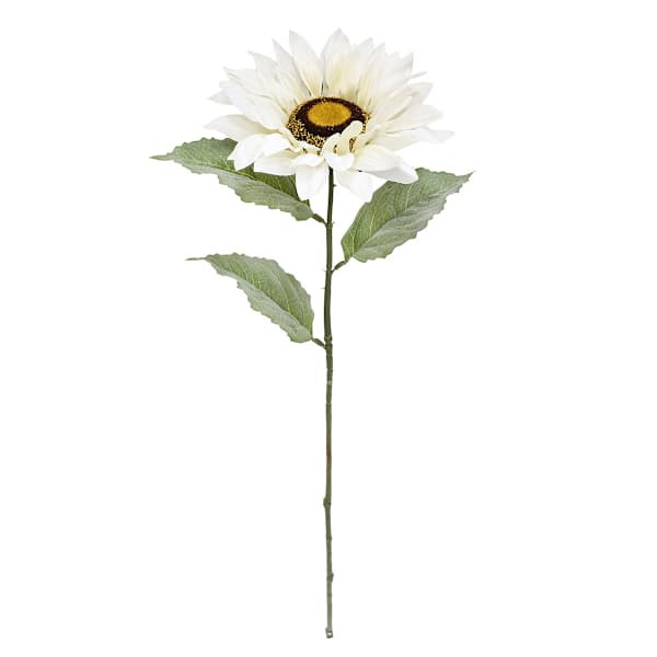 White Sunflower Stem, 25.5" | At Home