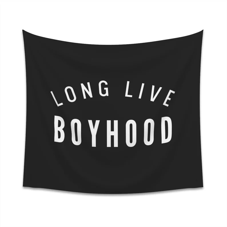 Long Live Boyhood Banner, Long Live Boyhood Flag, Boys Bedroom Decor, Boy Nursery Decor - Etsy | Etsy (US)