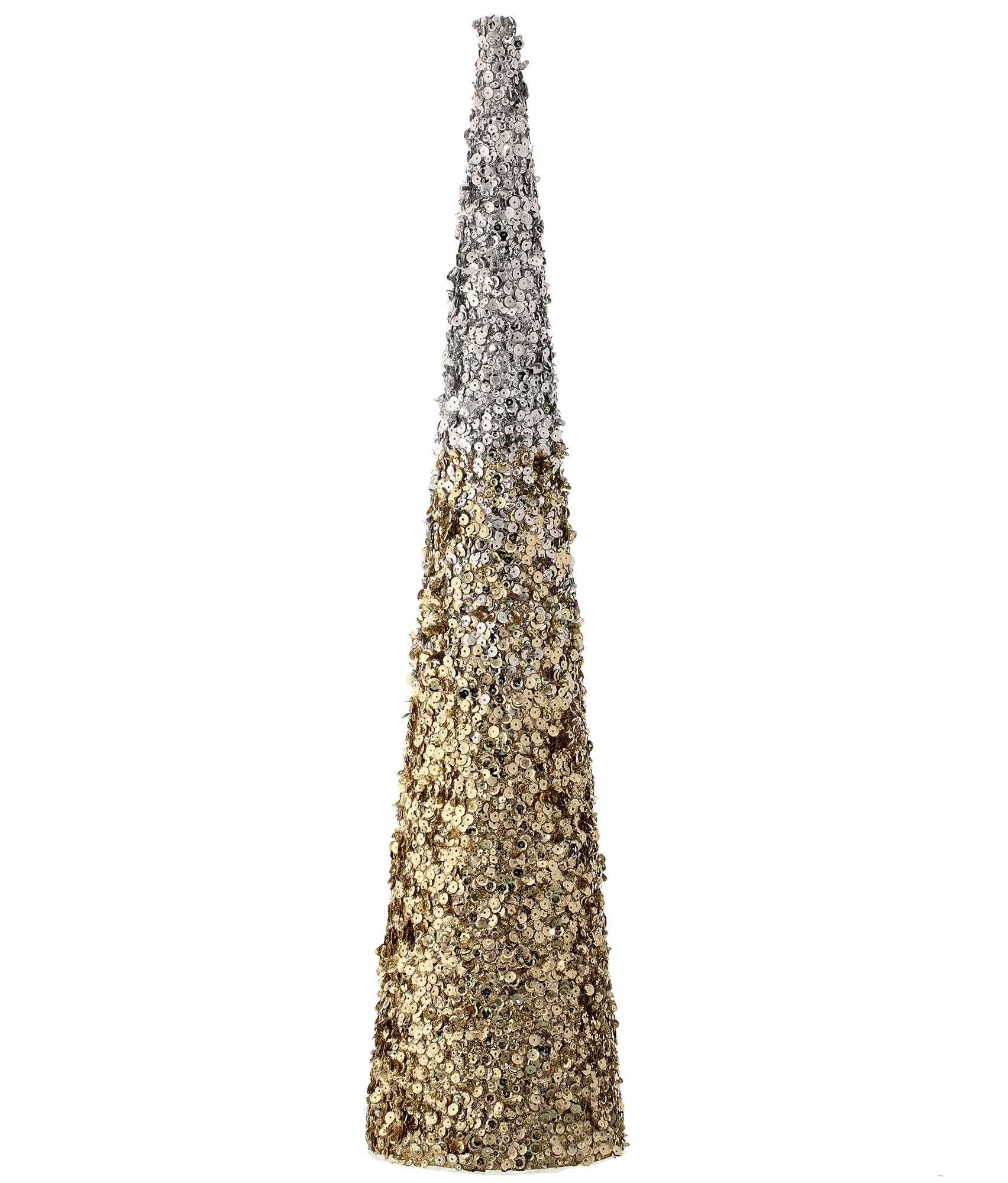 24" Shaded Sequin Cone Tree Tabletop Decor - Walmart.com | Walmart (US)