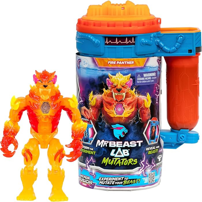 MrBeast Lab Hyper Fusion Mutators, Experiment & Create The Fire Panther, Add Mutation Fluid, Pres... | Amazon (US)