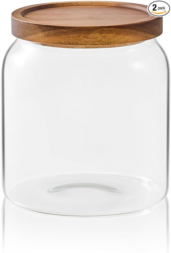 Sweejar Glass Jars for Laundry Room Organization, Half-Gallon Laundry Pods Container, Glass Food ... | Amazon (US)