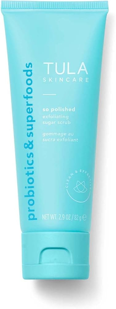 TULA Skin Care So Polished Exfoliating Sugar Scrub - Face Scrub, Gently Exfoliates with Sugar, Pa... | Amazon (US)