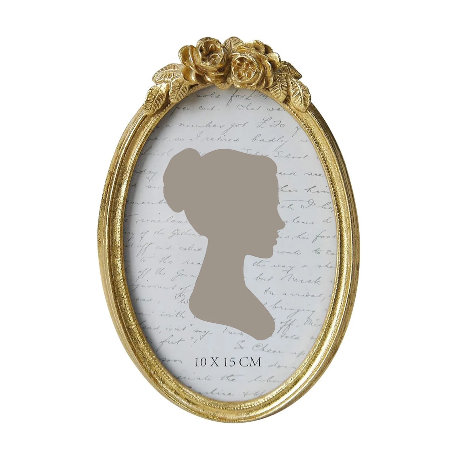 Sunlit Vintage Picture Frame 4x6 Inch, Oval Antique Photo Frames with Glass Front, Luxury Photo D... | Walmart (US)