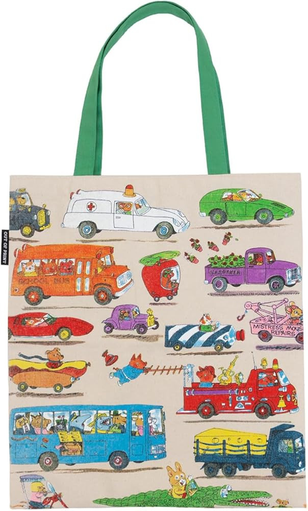 Out of Print Cars and Trucks and Things That Go Tote Bag with Inner Pocket - Richard Scarry Gift ... | Amazon (US)