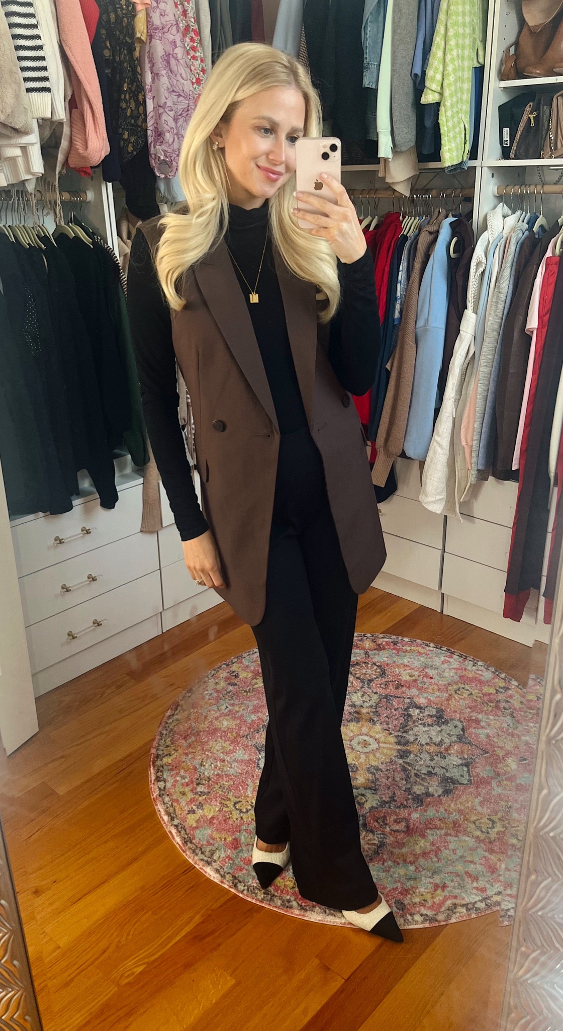 Work outfit of the day - non maternity but bump friendly. Pants are super stretchy and true to size 

#LTKFindsUnder50 #LTKWorkwear #LTKSaleAlert