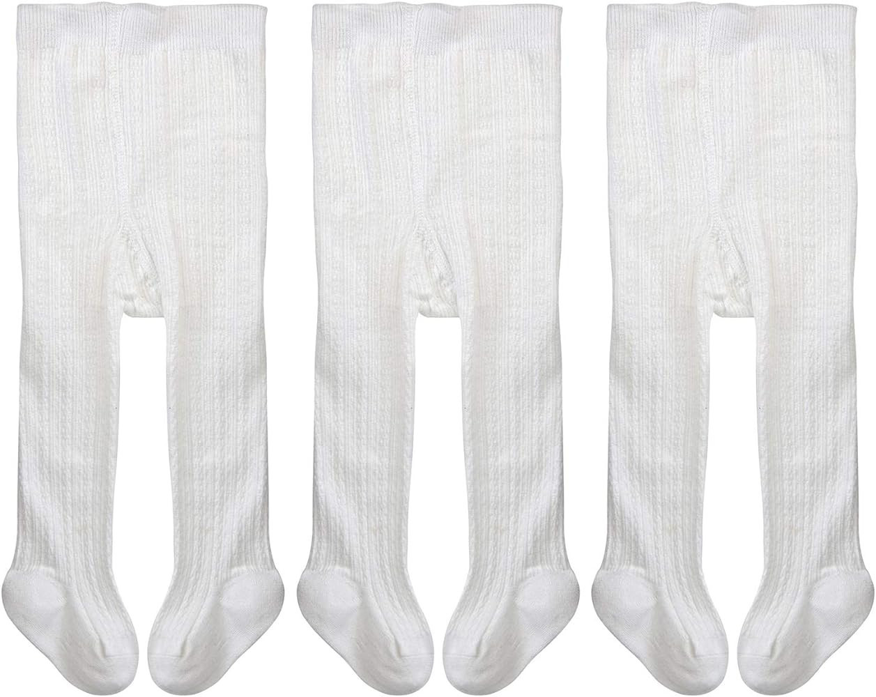 EPEIUS Baby Girls Tights Cable Knit Leggings Stockings Cotton Pantyhose for Newborn Infants Toddl... | Amazon (US)