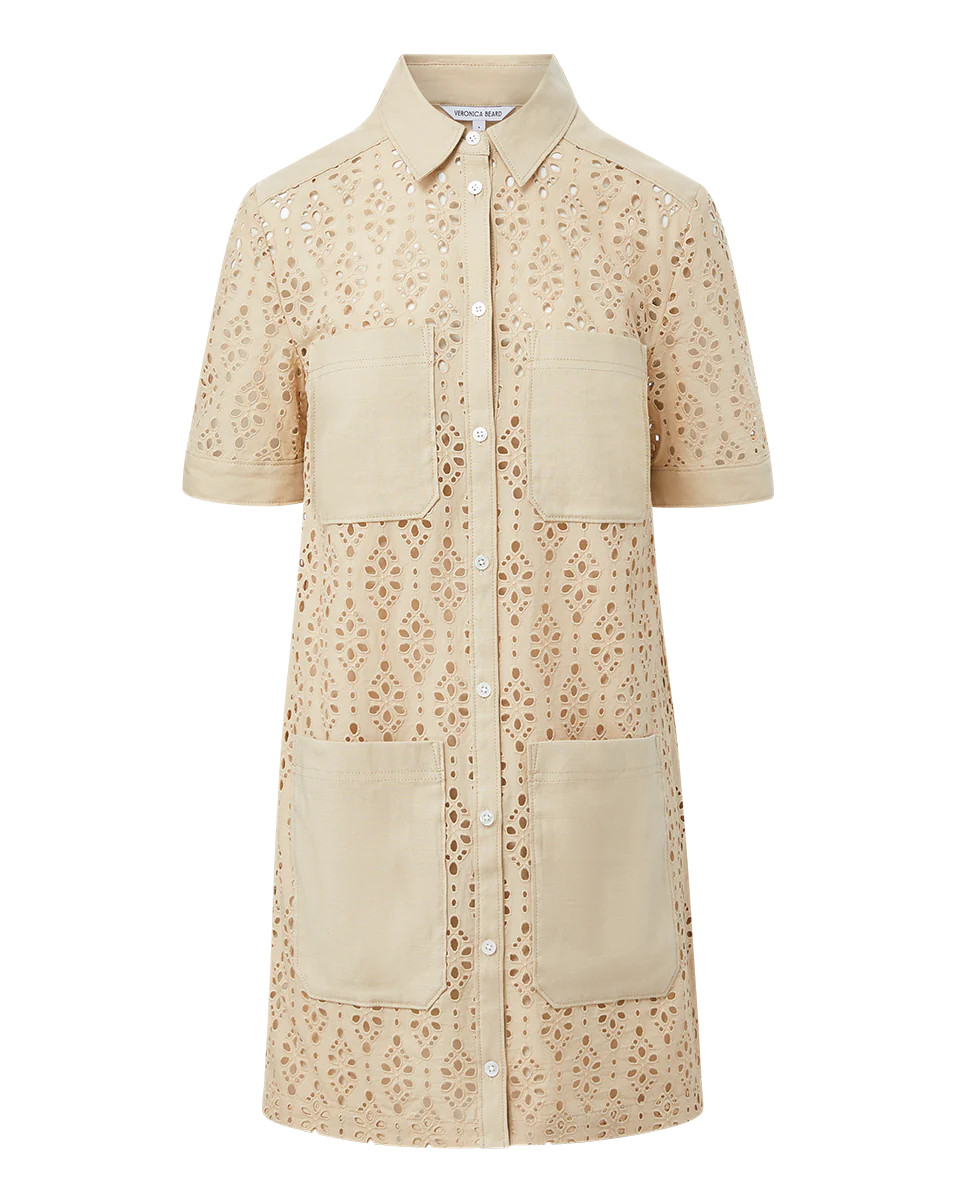 Rafaela Cotton Eyelet Shirtdress | Veronica Beard