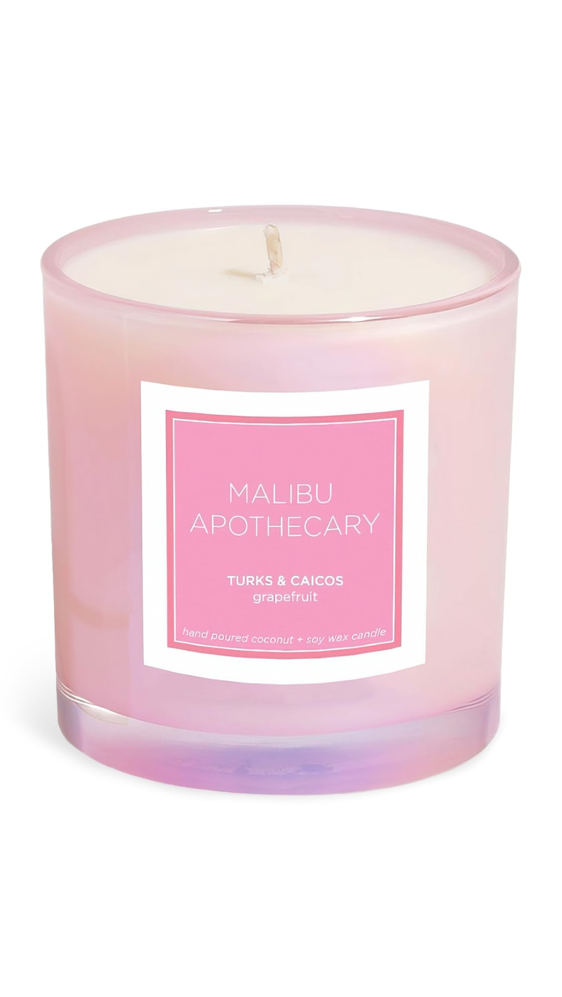 Malibu Apothecary Women's Turks & Caicos Candle, Iridescent Pink, 7.5 Ounce | Amazon (US)