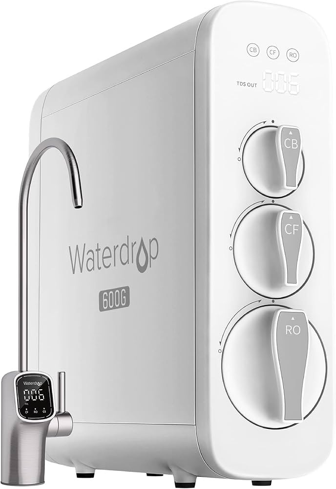 Waterdrop G3 Reverse Osmosis System, 8 Stage Tankless Reverse Osmosis Water Filter, NSF/ANSI 42 &... | Amazon (US)