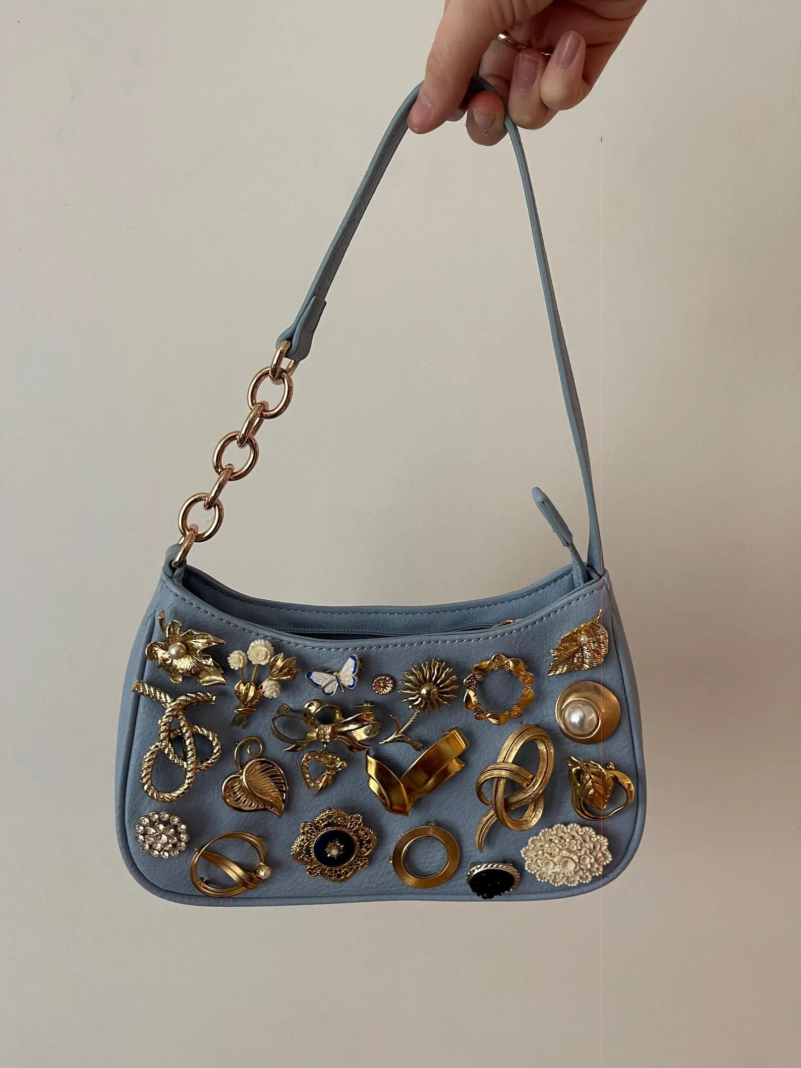 The Charlotte Brooch Bag | vintage brooches, brooch bag, vintage leather bag, wearable art, state... | Etsy (US)