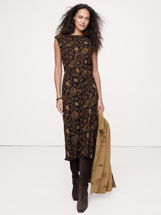 Low-Back Midi Dress | Banana Republic (US)