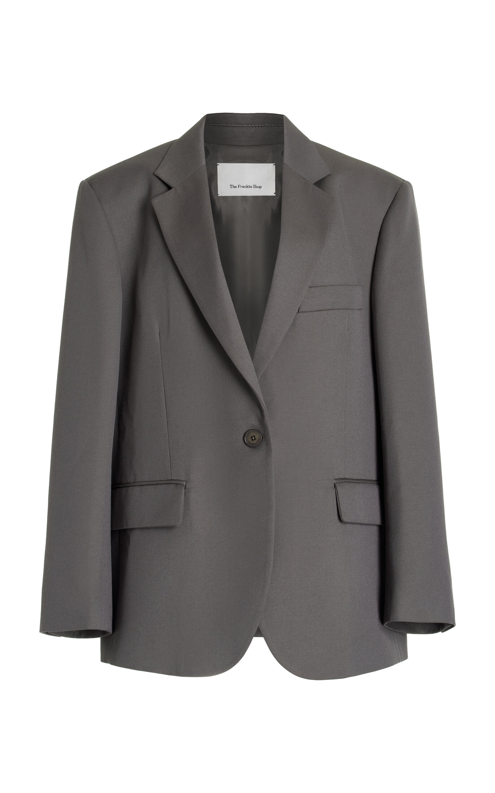 The Frankie Shop - Lyra Oversized Suiting Blazer - Grey - M - Moda Operandi | Moda Operandi (Global)