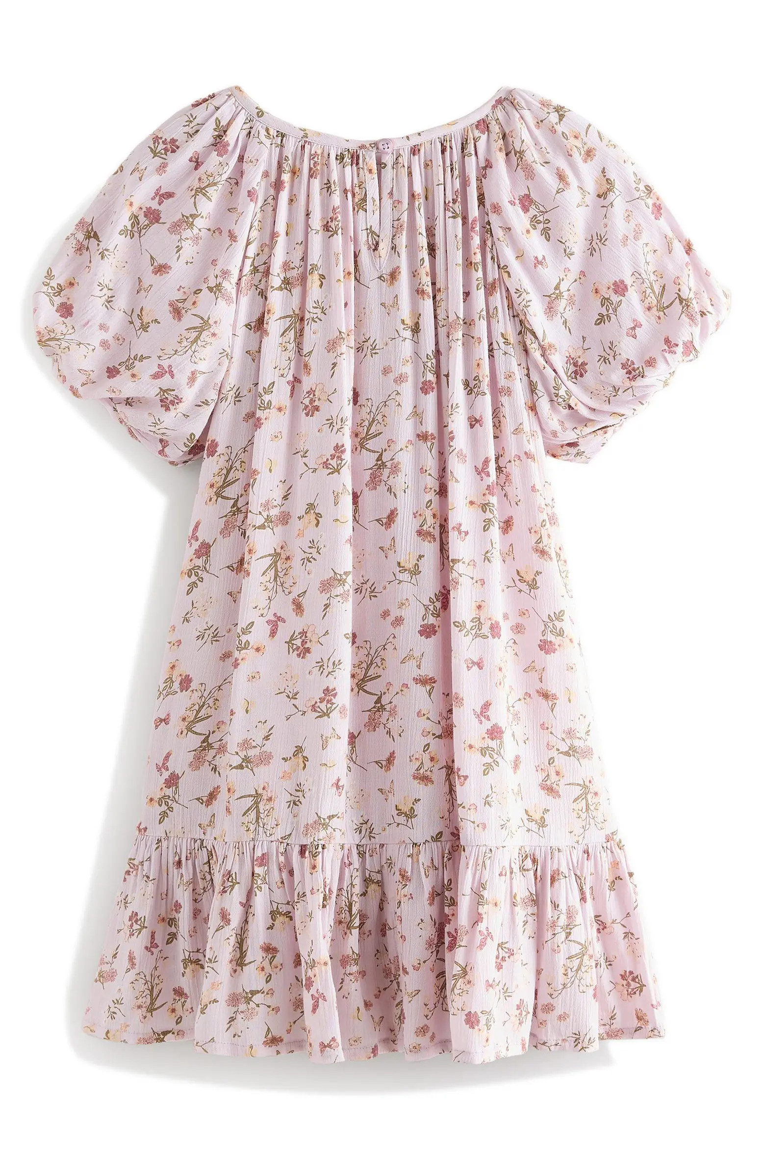 Kids' Floral Puff Sleeve Dress | Nordstrom