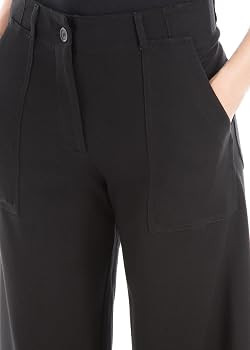 Max Studio Women's Wide-Leg Button Front Casual Trouser Pants, for Office & Work | Amazon (US)