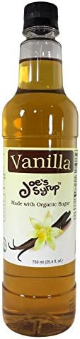 Joe’s Syrup, Organic Sugar, All Natural Vanilla Flavor, 750 ml | Amazon (US)